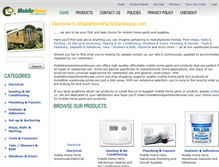 Tablet Screenshot of mobilehomepartswarehouse.com